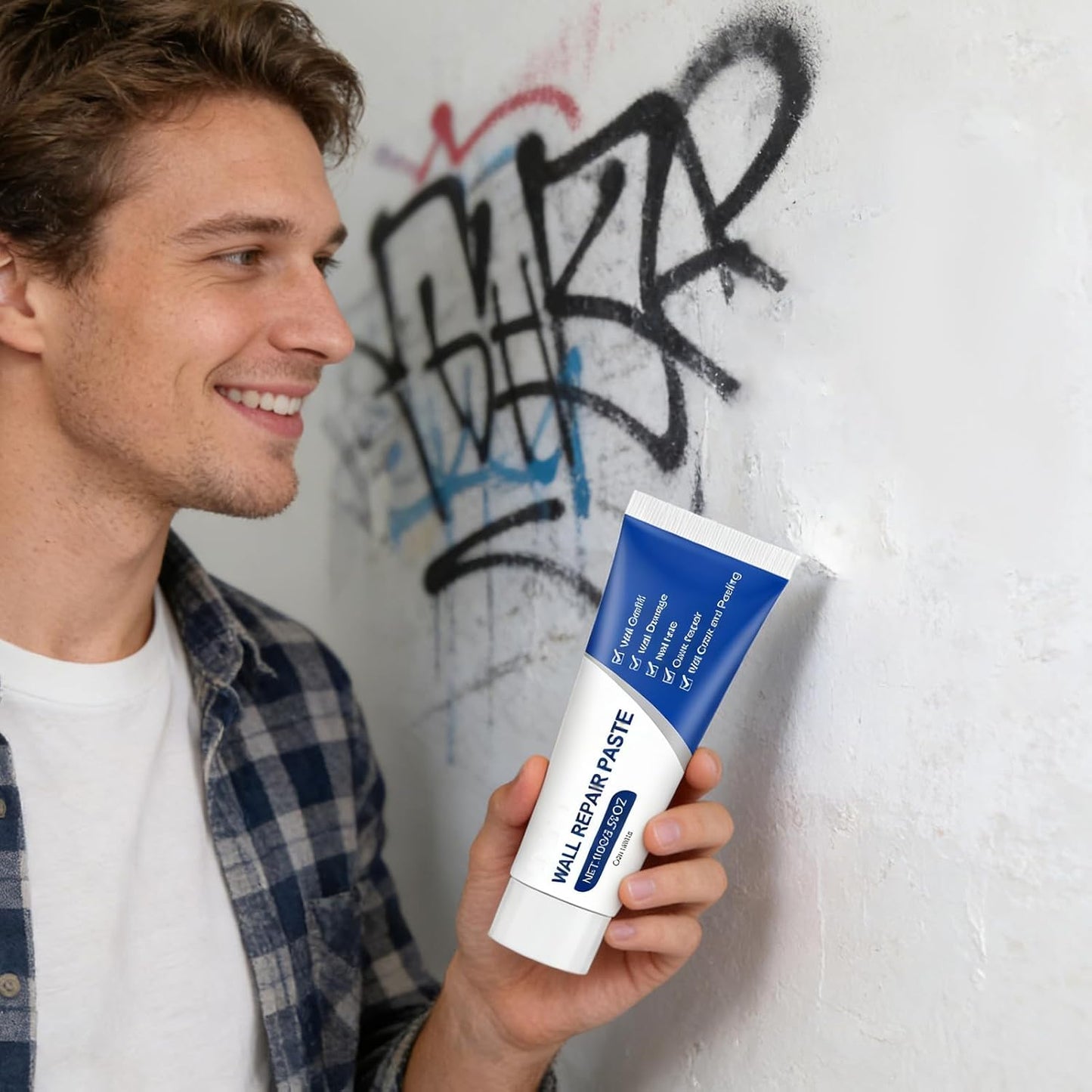 Wall Repair Kit - Heavy-Duty Quick Fix Putty Paste for Drywall, Ceiling Holes & Cracks