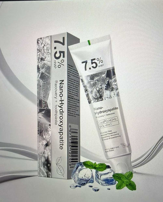 ( 2-PCS) of 7.5% Nano Hydroxyapatite Fluoride Toothpaste for Teeth Whitening
